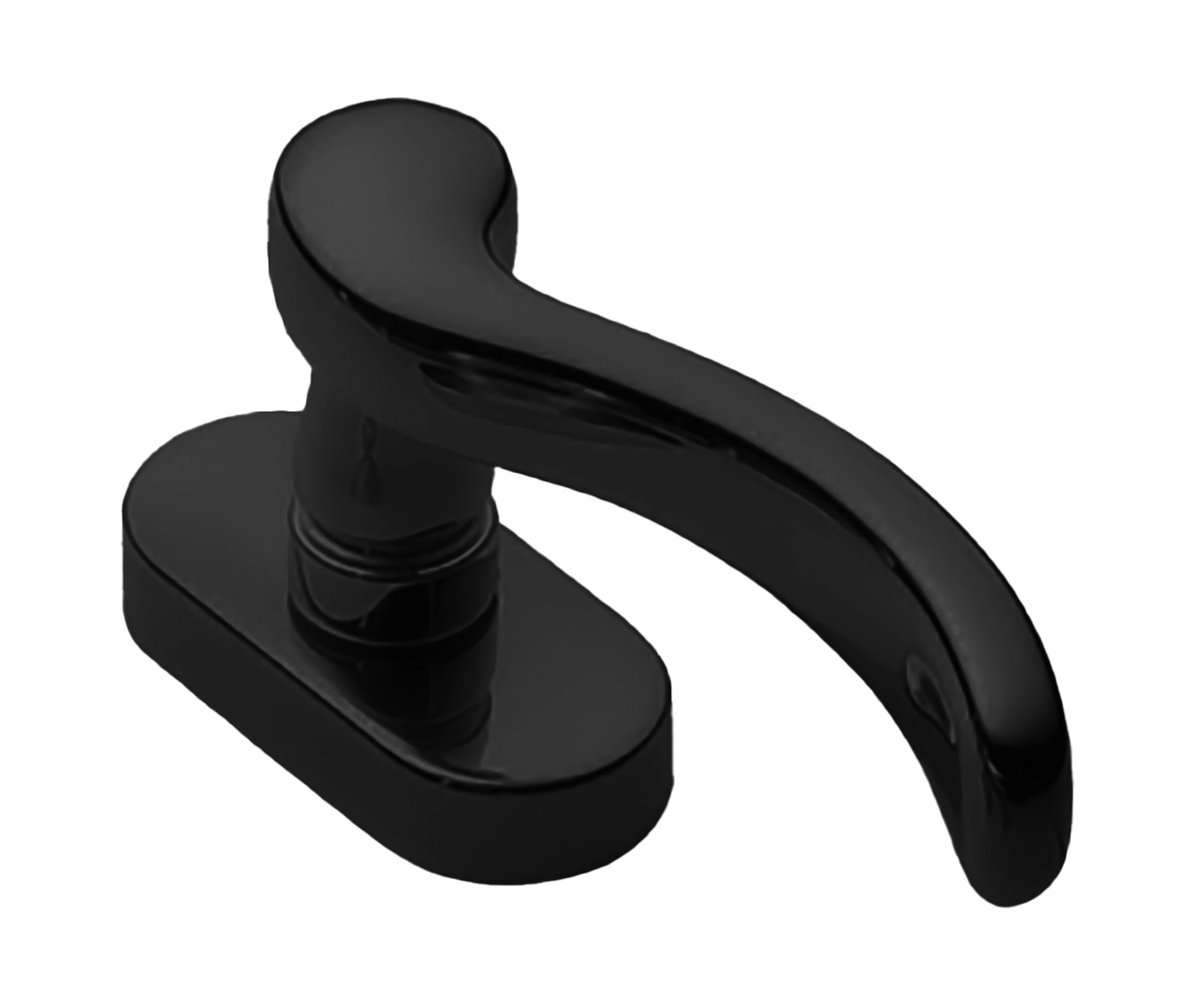 Ручка оконная ERICA W1 NERO, цвет - черный фото 1 Ручка оконная ERICA W1 NERO, цвет - черный фото купить Липецк