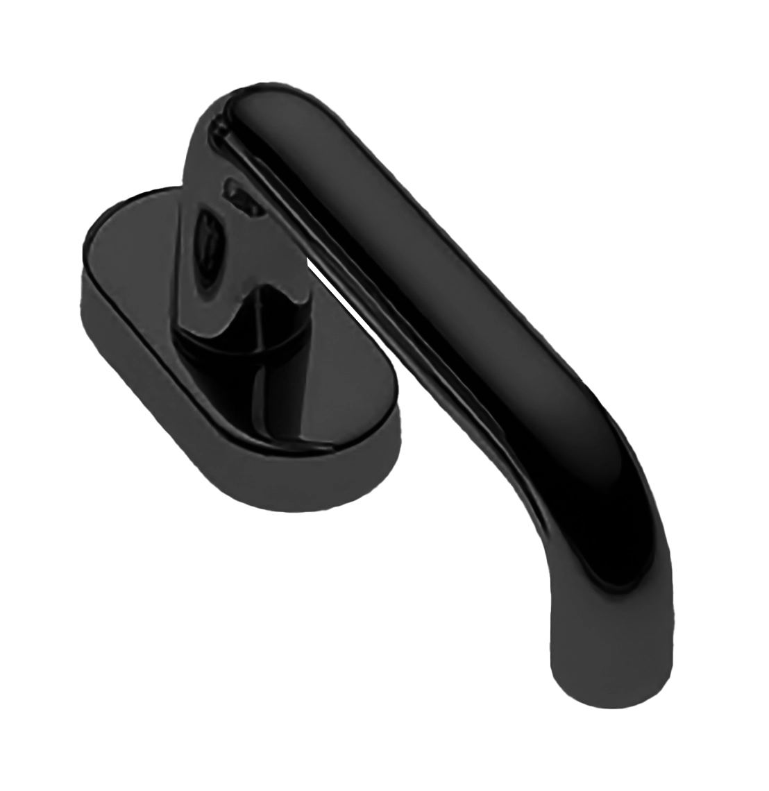 Ручка оконная IRIS W1 NERO, цвет - черный фото 1 Ручка оконная IRIS W1 NERO, цвет - черный фото купить Липецк