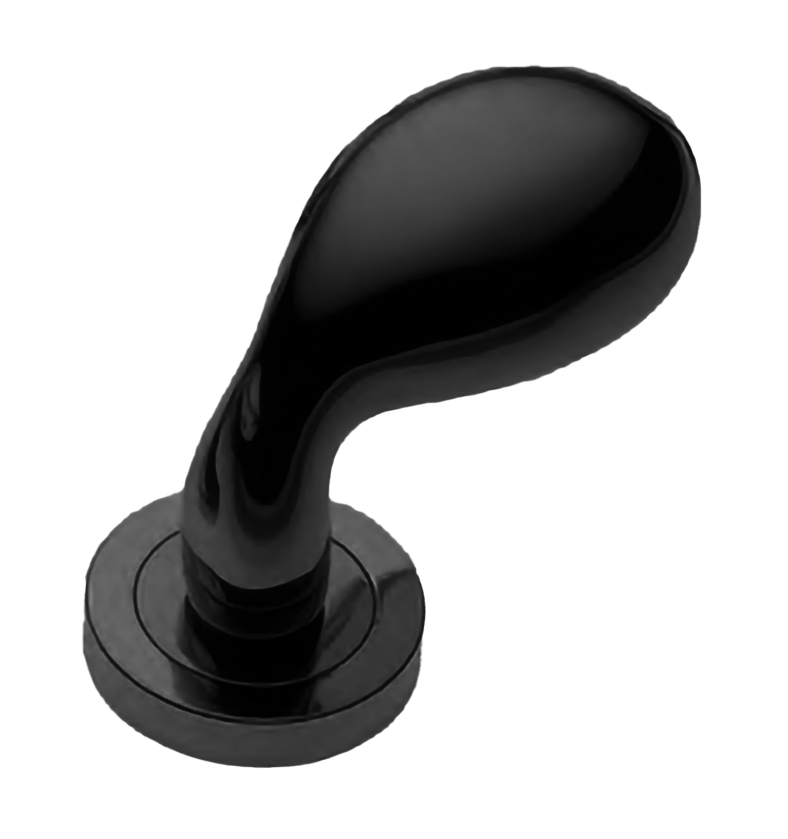 Ручка дверная AIR-2 R2 NERO раздельная на круглой розетке, цвет - черный фото 1 Ручка дверная AIR-2 R2 NERO раздельная на круглой розетке, цвет - черный фото купить Липецк