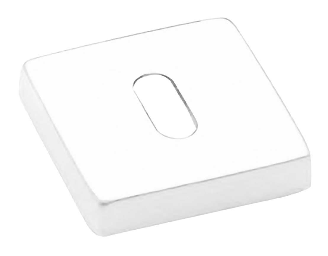 Накладка на ключевой цилиндр LUX-FK-S4-E BIA на квадратной розетке под ключ буратино, цвет - белый фото купить Липецк