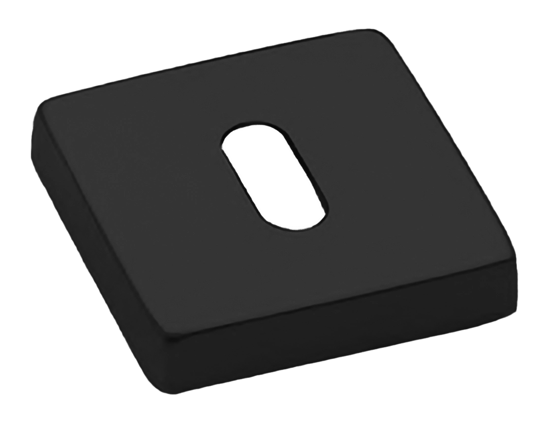 Накладка на ключевой цилиндр LUX-FK-S4-E NERO на квадратной розетке под ключ буратино, цвет - черный фото 1 Накладка на ключевой цилиндр LUX-FK-S4-E NERO на квадратной розетке под ключ буратино, цвет - черный фото купить Липецк