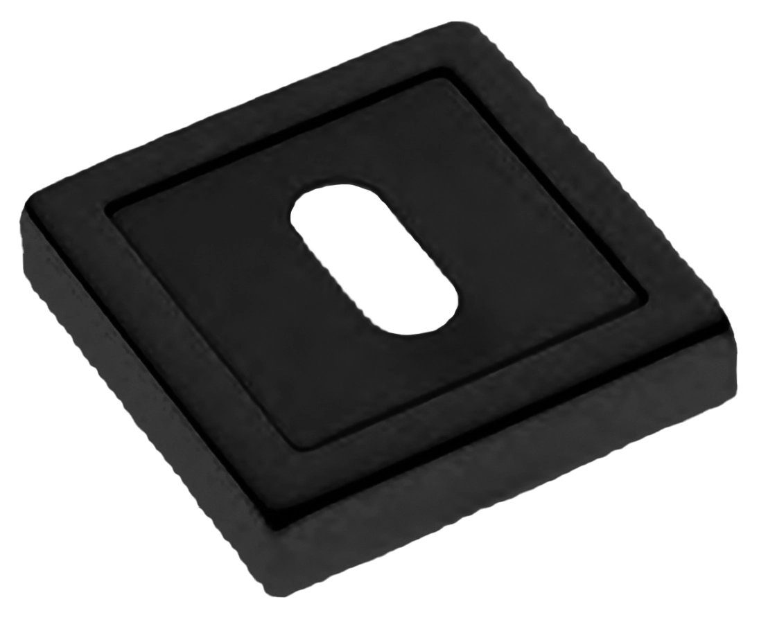 Накладка на ключевой цилиндр LUX-FK-S3 NERO на квадратной розетке под ключ буратино, цвет - черный фото 1 Накладка на ключевой цилиндр LUX-FK-S3 NERO на квадратной розетке под ключ буратино, цвет - черный фото купить Липецк