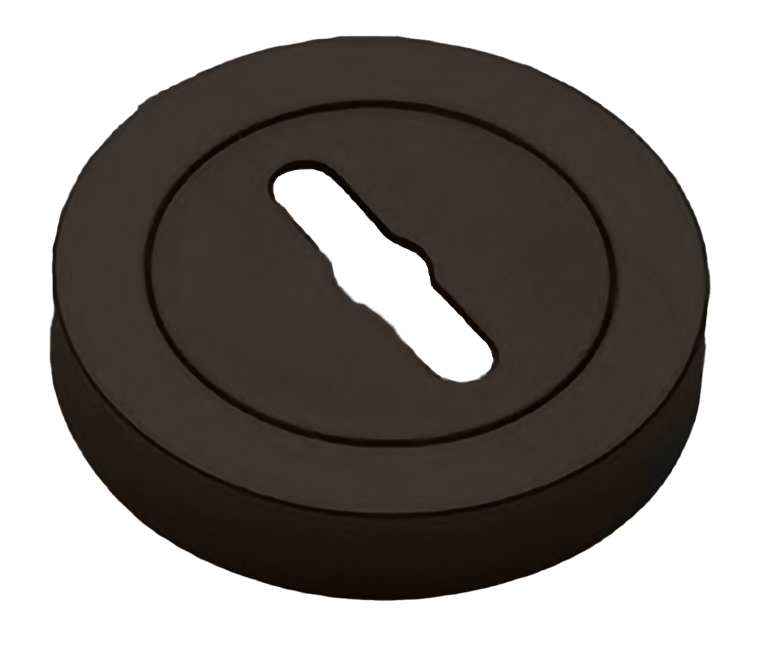 Накладка на ключевой цилиндр LUX-SK-R2 ANT на круглой розетке под сувальдный ключ, цвет - антрацит фото 1 Накладка на ключевой цилиндр LUX-SK-R2 ANT на круглой розетке под сувальдный ключ, цвет - антрацит фото купить Липецк