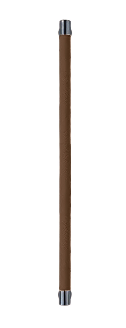 Ручка-скоба HIDE LEATHER PH/A NERO/TESTA DI MORO, цвет - черный/темно-коричневый фото купить Липецк