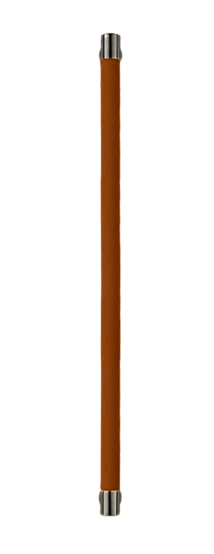 Ручка-скоба HIDE LEATHER PH/A ANT/CUOIO, цвет - антрацит/светло-коричневый фото купить Липецк