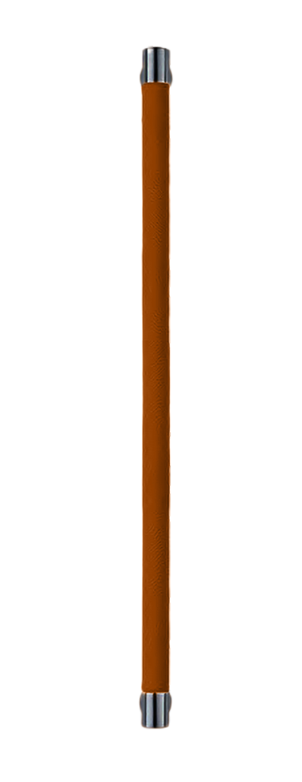 Ручка-скоба HIDE LEATHER PH/B NERO/CUOIO, цвет - черный/светло-коричневый фото купить Липецк