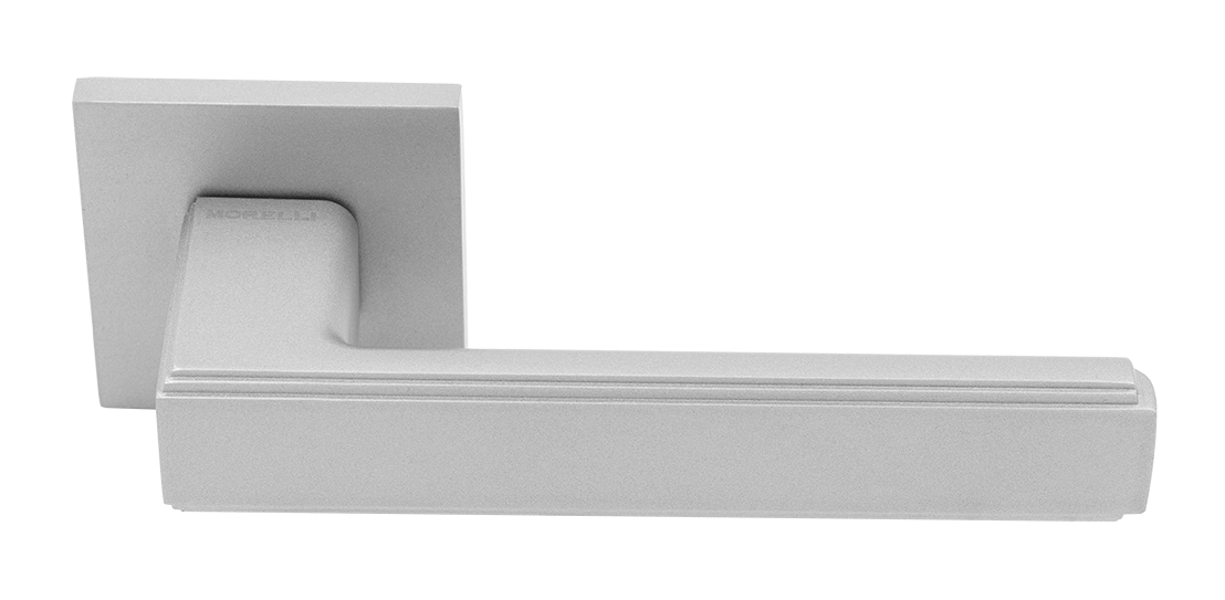 Ручка дверная MH-64-S6 ASC STEPS на квадратной розетке 6 мм, цвет анодированный матовый хром фото купить Липецк