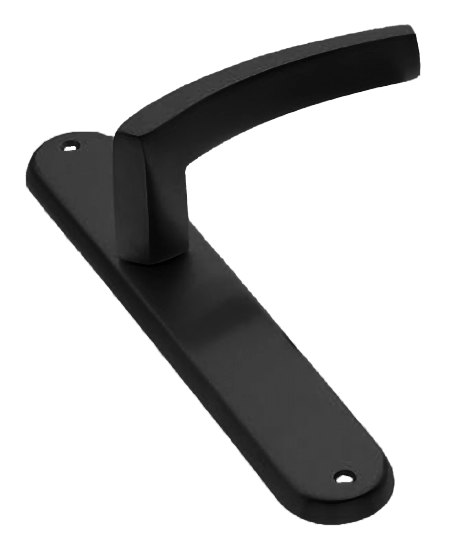 Ручка дверная на планке WIND PL NERO, цвет черный, латунь фото купить в Липецке