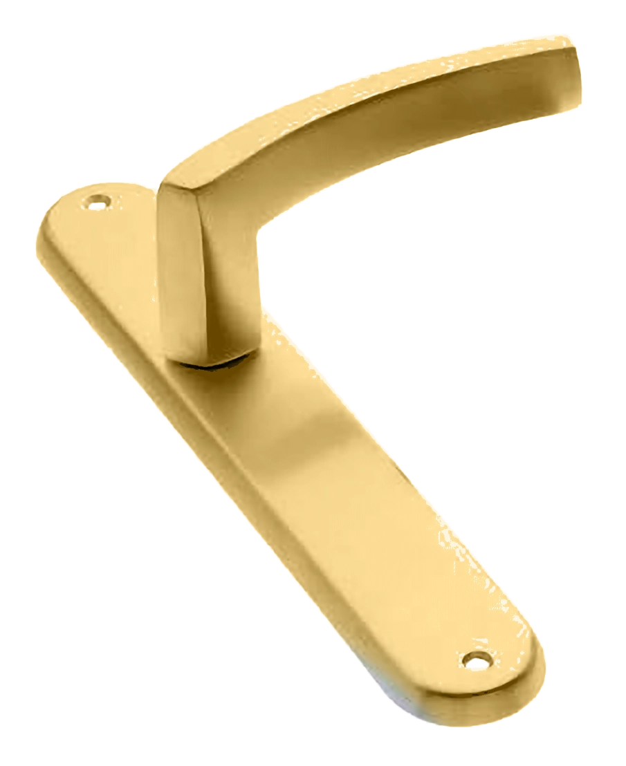 Ручка дверная на планке WIND PL OSA, цвет матовое золото, латунь фото купить в Липецке