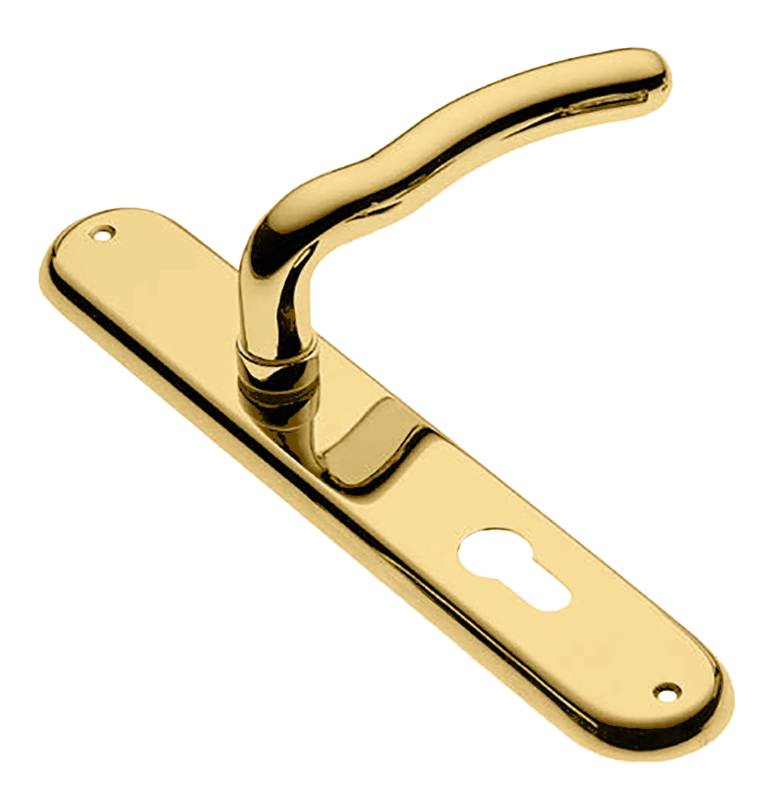 Ручка дверная на планке SNAKE PL OTL, цвет золото, латунь фото купить в Липецке