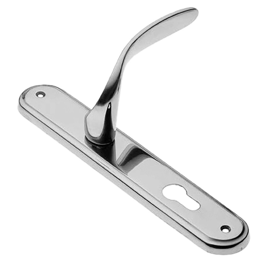 Ручка дверная на планке COBRA PL CRO, цвет хром, латунь фото купить в Липецке