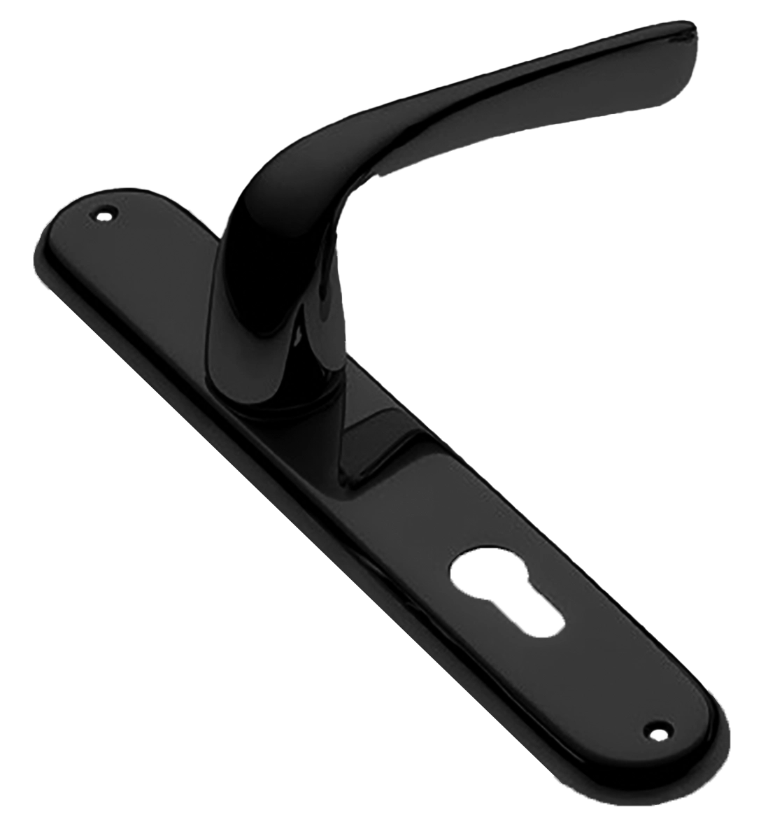 Ручка дверная на планке LE MANS PL NERO, цвет черный, латунь фото купить в Липецке