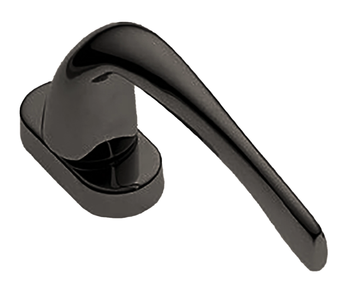 Ручка оконная LE MANS W1 NIN на прямоугольной розетке с 4-х позицион. механизмом, цвет черный никель, латунь фото купить в Липецке