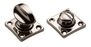 Завертка сантехническая LUX-WC-RIVA NIK на квадратной розетке цвет никель, ЦАМ фото купить в Липецке