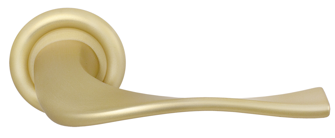 Ручка дверная SKYSCRAPER R7 AH на круглой розетке, цвет Осенний мёд/Autumn Honey фото купить Липецк