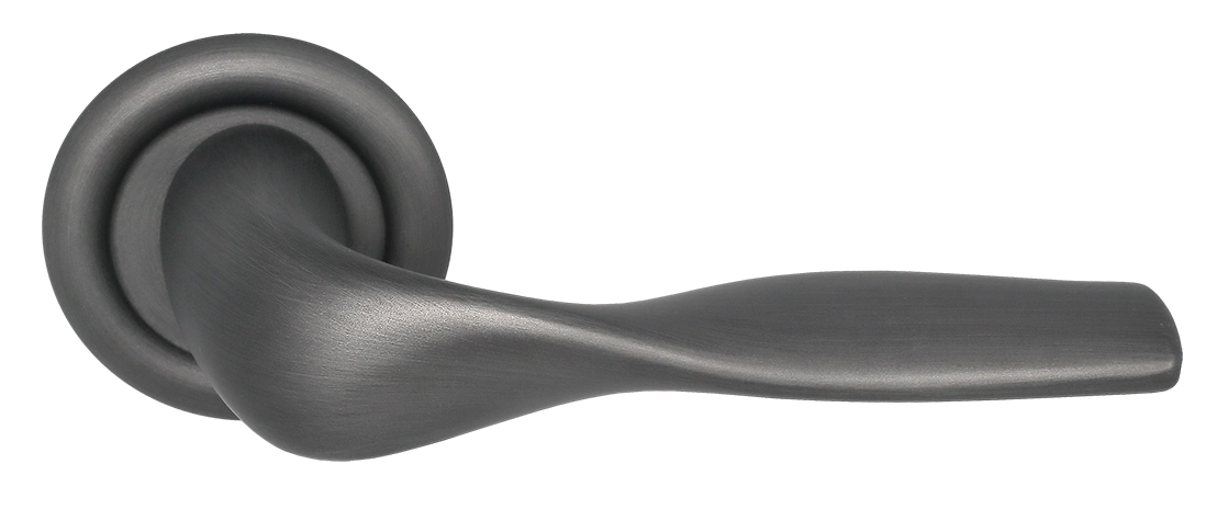 Ручка дверная LVB R7 SST на круглой розетке, цвет Летняя гроза/Summer Storm фото купить Липецк