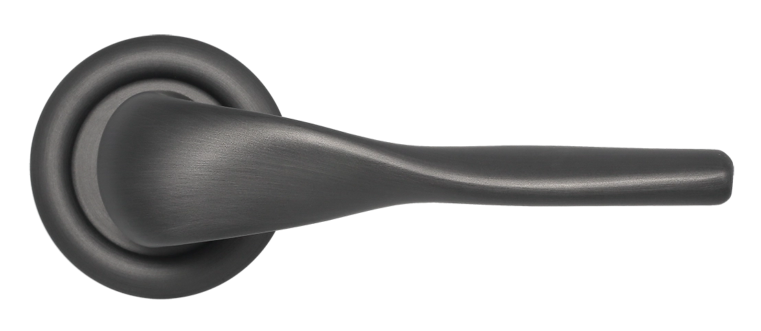 Ручка дверная LVB R7 SST на круглой розетке, цвет Летняя гроза/Summer Storm фото купить в Липецке