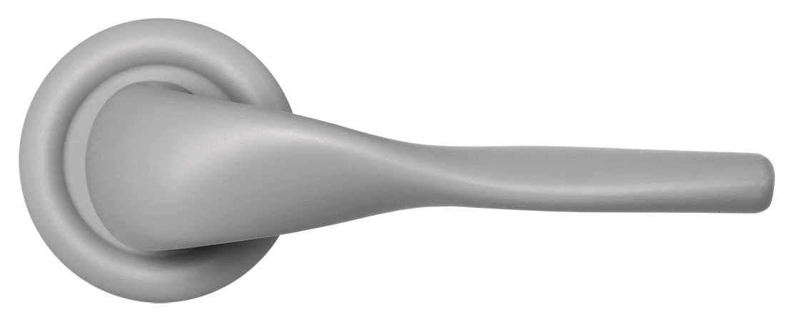 Ручка дверная LVB R7 SMI на круглой розетке, цвет Весенняя дымка/Spring Mist фото купить в Липецке