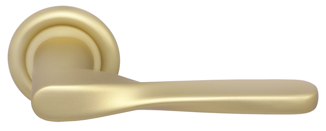 Ручка дверная THE OLYMPICS R7 AH на круглой розетке, цвет Осенний мёд/Autumn Honey фото купить Липецк