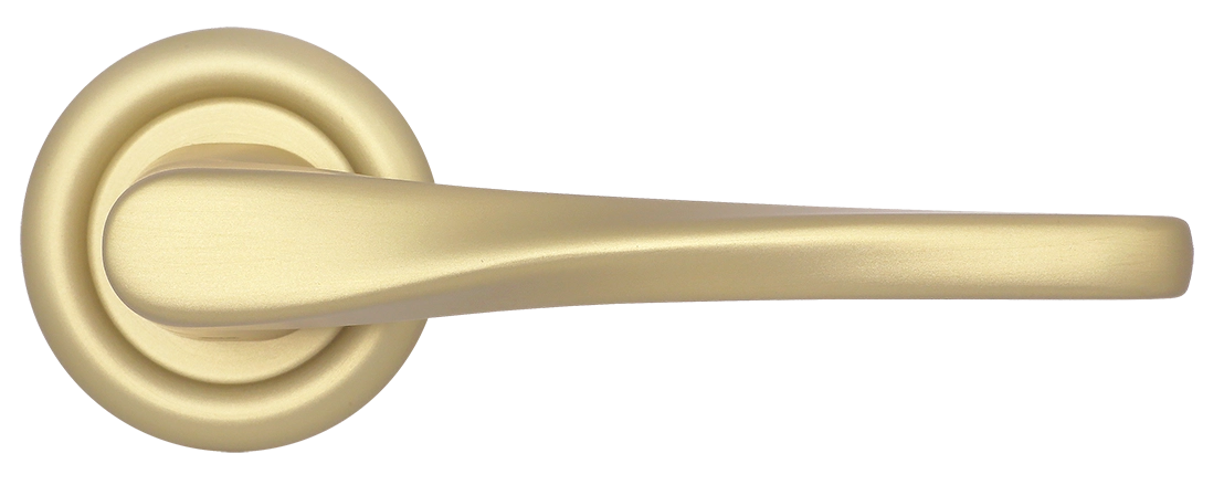 Ручка дверная THE OLYMPICS R7 AH на круглой розетке, цвет Осенний мёд/Autumn Honey фото купить в Липецке