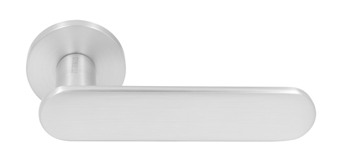 Ручка дверная MH-65-R6 SEMPIONE SC на круглой розетке, цвет матовый хром фото купить Липецк