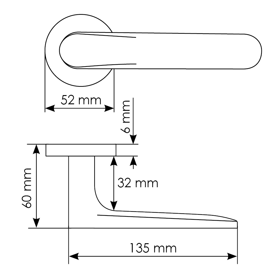 Комплект дверных ручек MH-59-R6 BL + завертка сантехническая MH-WC-R6 BL + защёлка бесшумная M1895 BL + петли врезные универсальные MSN 100X70X2.5-4BB BL (2шт), цвет черный фото купить в Липецке