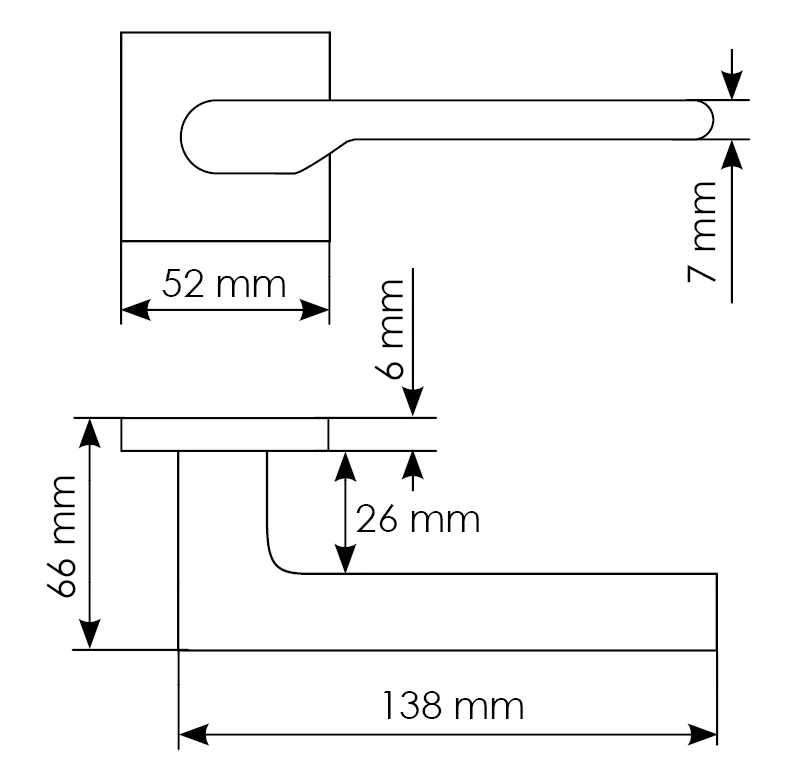 Комплект дверных ручек MH-53-S6 BL с заверткой MH-WC-S6 BL + магнитный замок  M1895 BL, цвет черный фото morelli Липецк