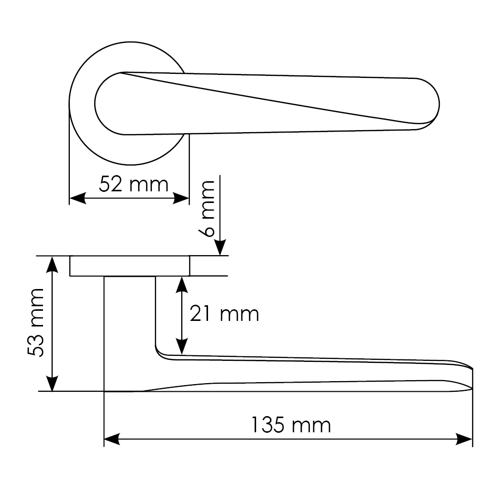 Комплект дверных ручек MH-58-R6 BL с заверткой MH-WC-R6 BL + магнитный замок M1895 BL, цвет черный фотомореллиЛипецк