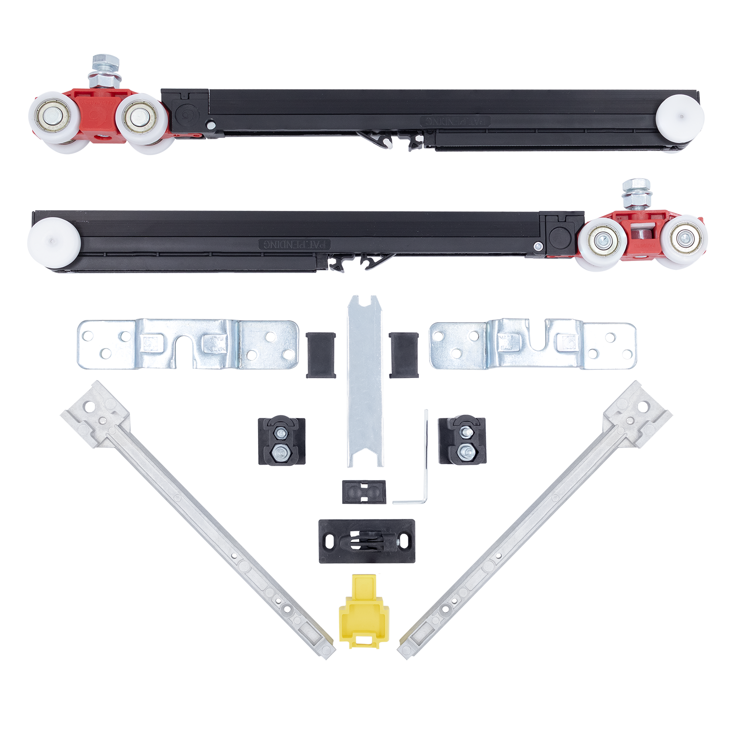 Комплект роликов ECO SLIDING SET 3 80kg NEW, двойной доводчик, дверь до 80кг фото купить Липецк