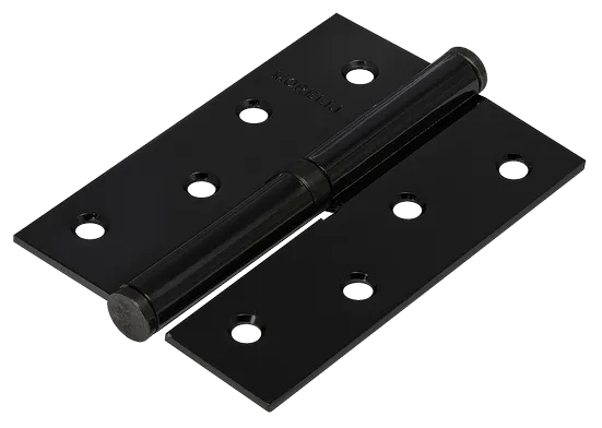 Петля карточная разъемная MSND 100X70X2.5 BL L с подшипником стальная левая, врезная цвет черный фото купить Липецк