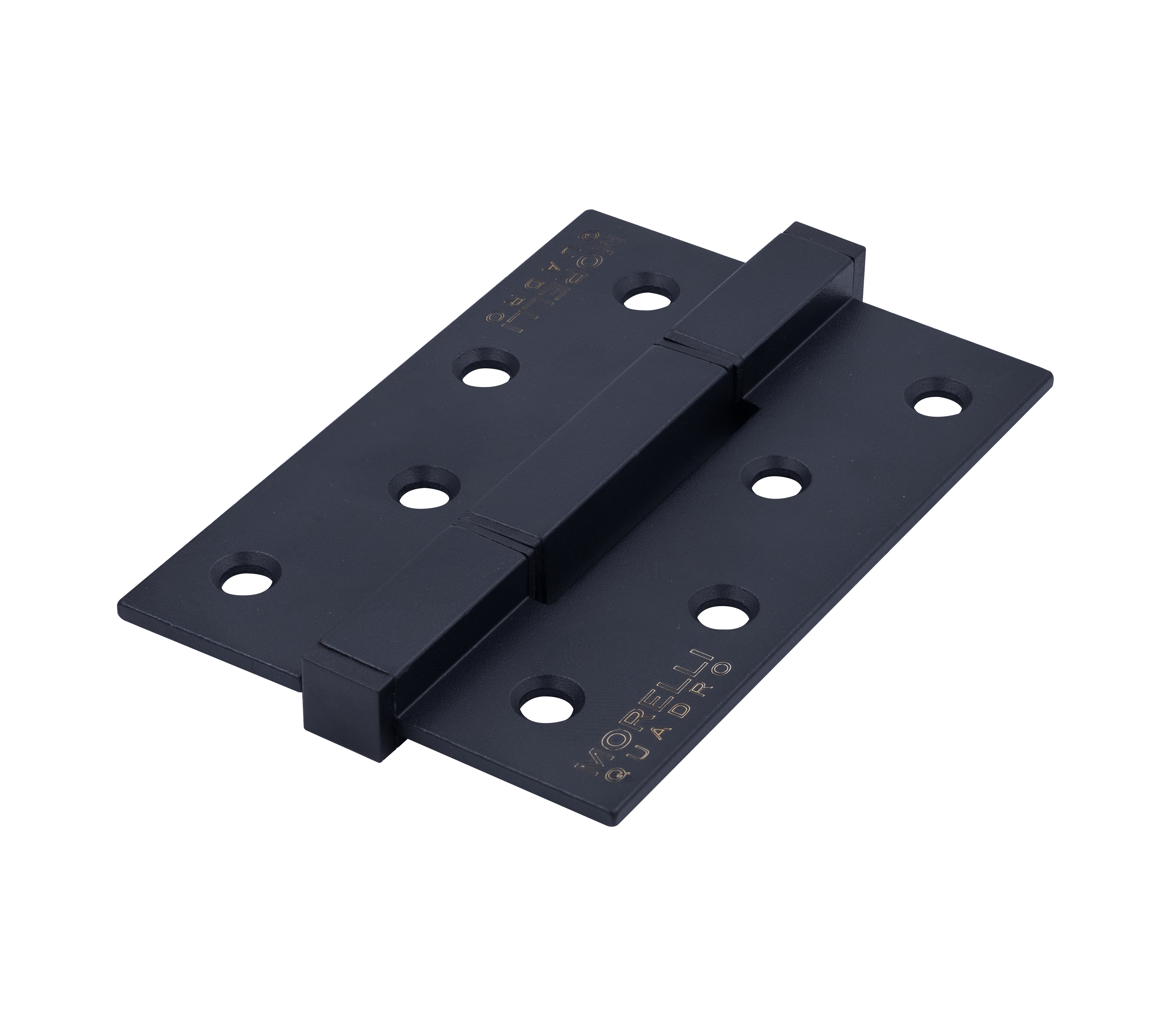 Петля алюминиевая QUADRO-2 BL без врезки на квадратной оси, цвет черный фото купить Липецк
