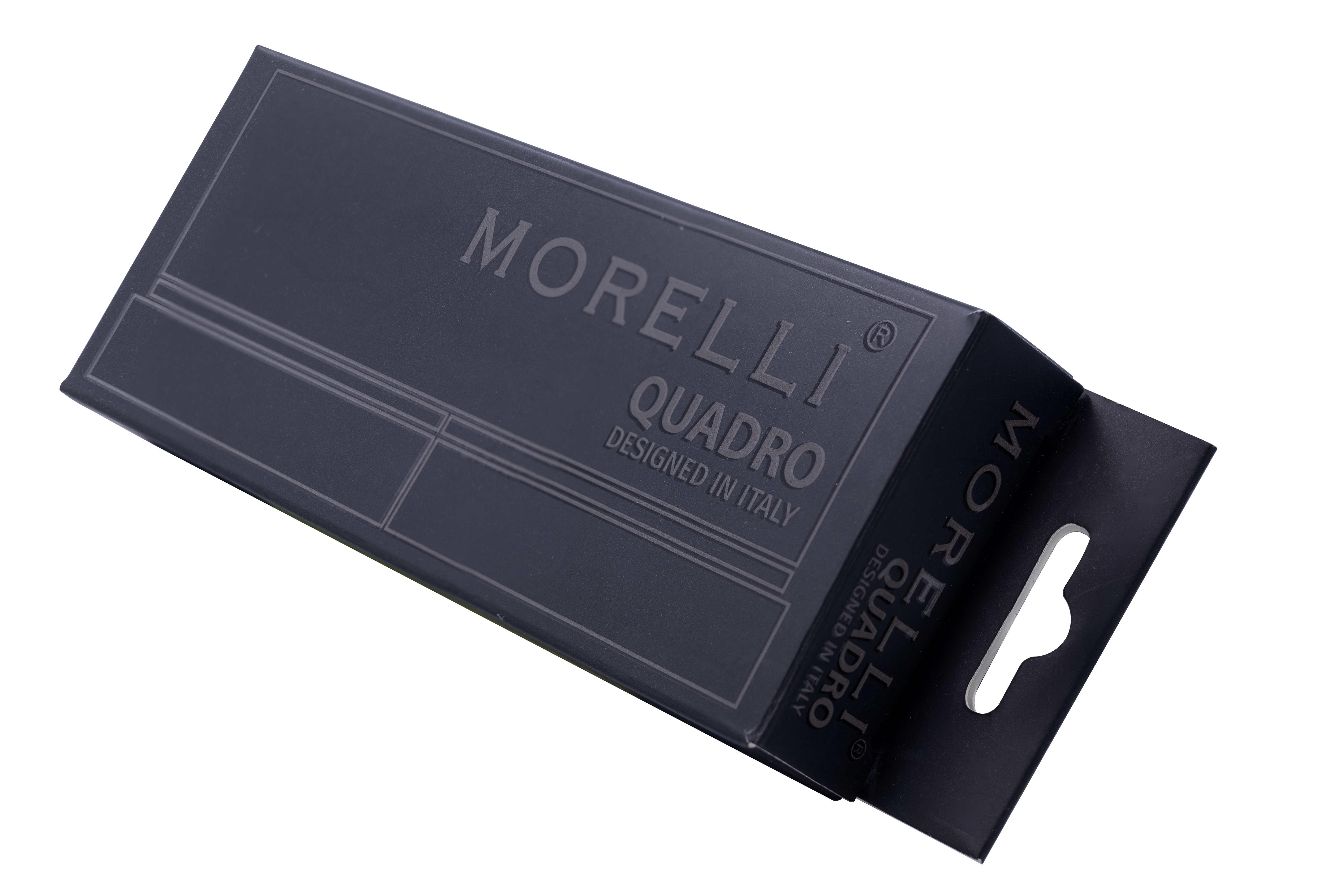 Петля алюминиевая QUADRO-2 BL без врезки на квадратной оси, цвет черный фото morelli Липецк
