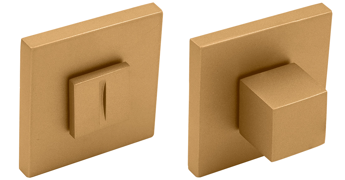 Завертка сантехническая MH-WC-S6 FTG на квадратной розетке 6мм цвет матовое итальянское золото фото купить Липецк