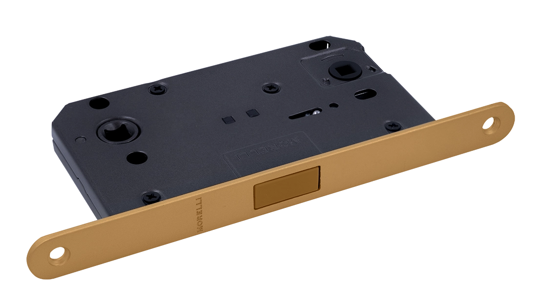 Защелка межкомнатная M1895 FTG магнитная, сантехническая, цвет матовое итальянское золото фото купить Липецк