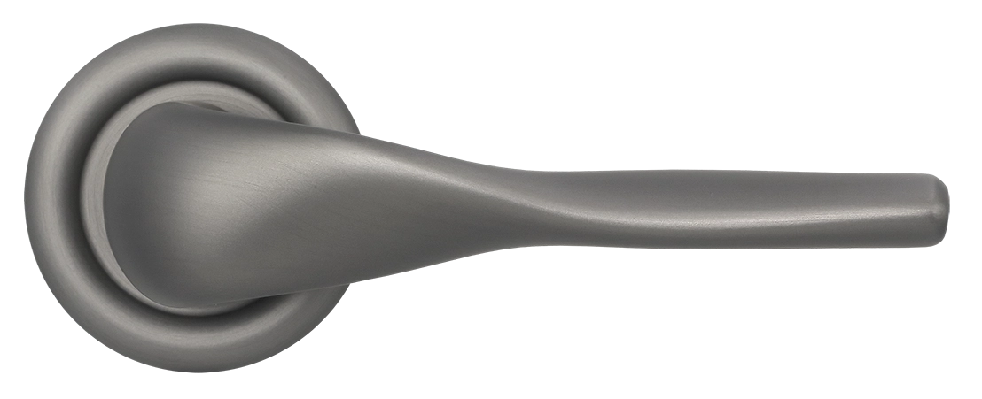 Ручка дверная LVB R7 WF на круглой розетке, цвет Зимняя стужа/Winter Frost фото купить в Липецке