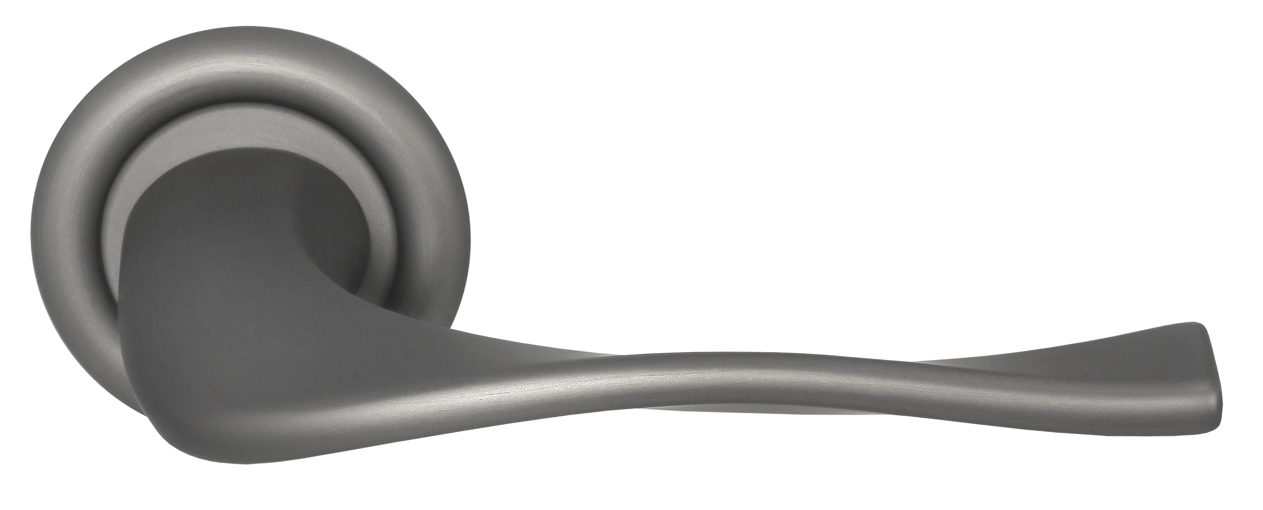 Ручка дверная SKYSCRAPER R7 WF на круглой розетке, цвет Зимняя стужа/Winter Frost фото купить Липецк