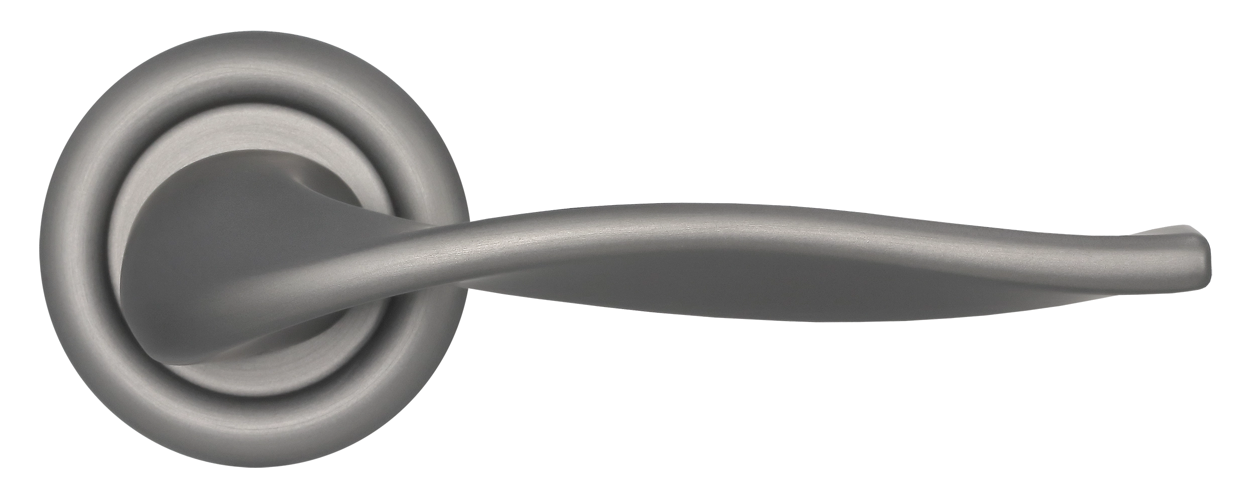 Ручка дверная SKYSCRAPER R7 WF на круглой розетке, цвет Зимняя стужа/Winter Frost фото купить в Липецке