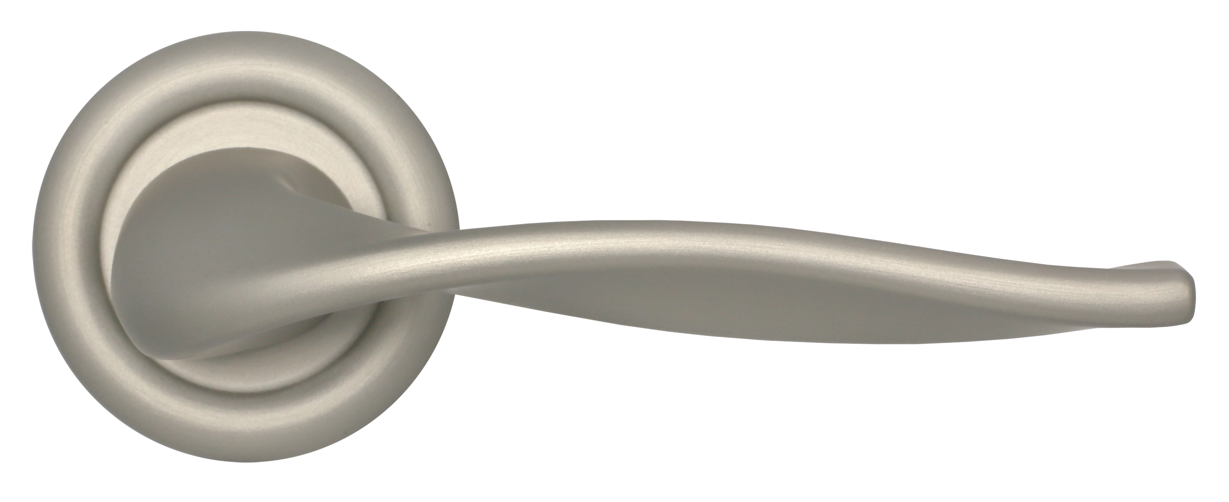 Ручка дверная SKYSCRAPER R7 SMI на круглой розетке, цвет Весенняя дымка/Spring Mist фото купить в Липецке