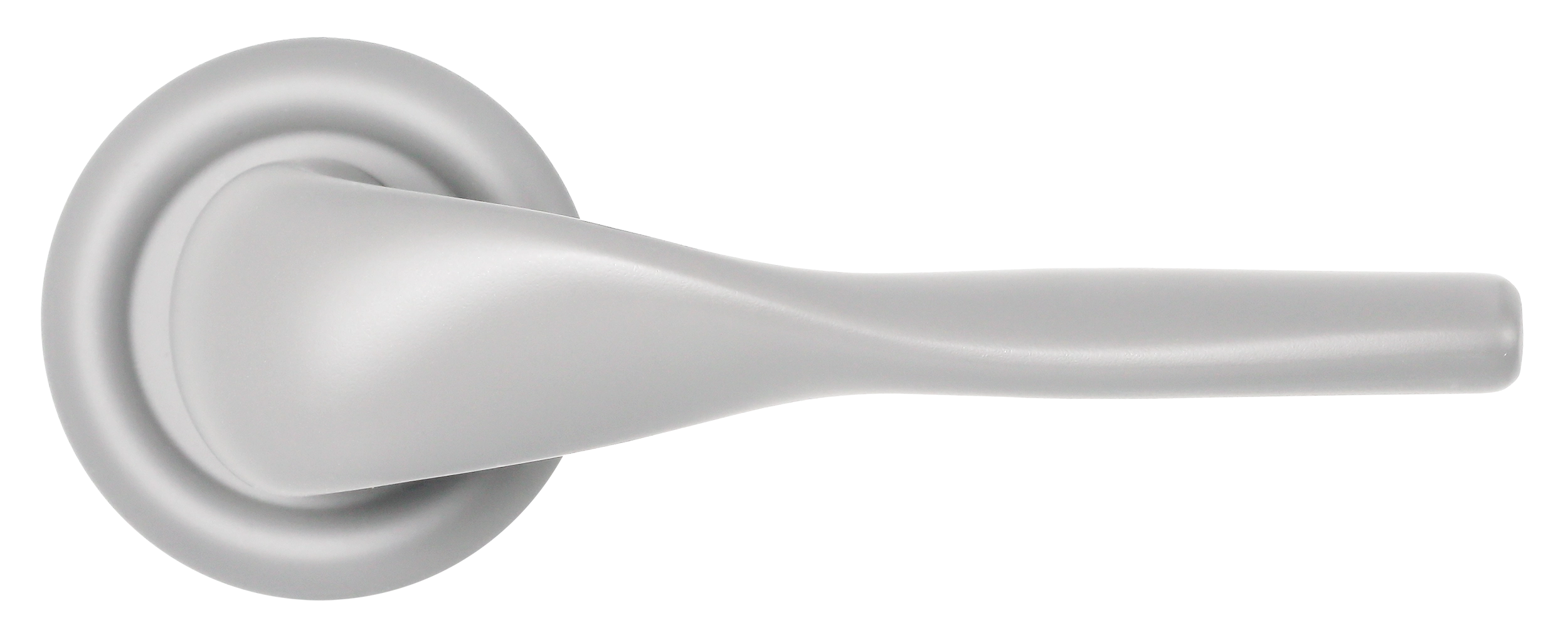 Ручка дверная LVB R7 SSW на круглой розетке, цвет Стокгольмский снегопад/Stockholm Snowfall фото купить в Липецке