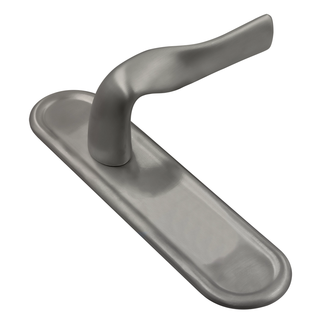 Ручка дверная LVB PLR WF на планке, цвет Зимняя стужа/Winter Frost фото купить Липецк