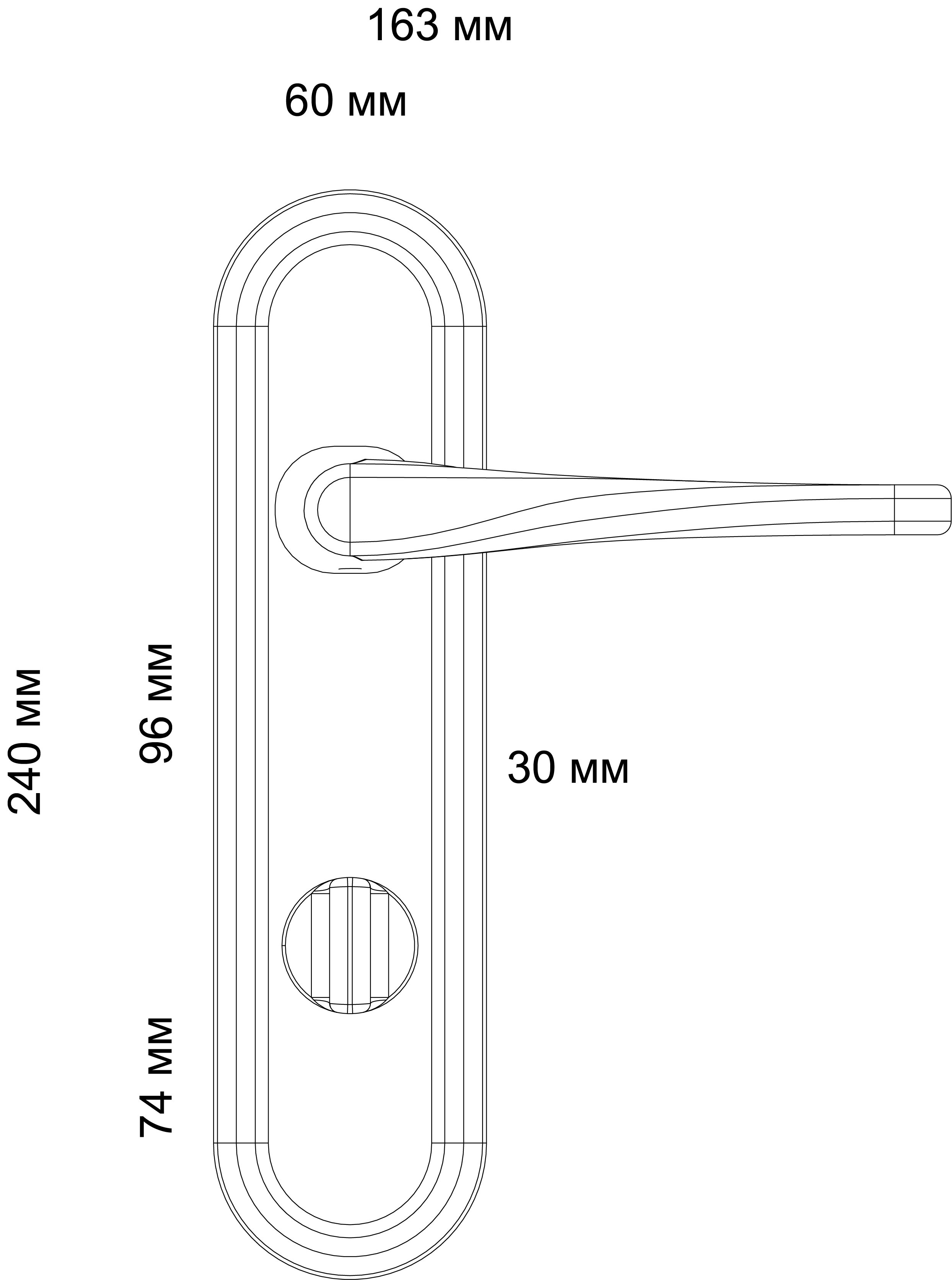 Ручка дверная THE OLYMPICS PLR WF на планке, цвет Зимняя стужа/Winter Frost фото фурнитура Липецк