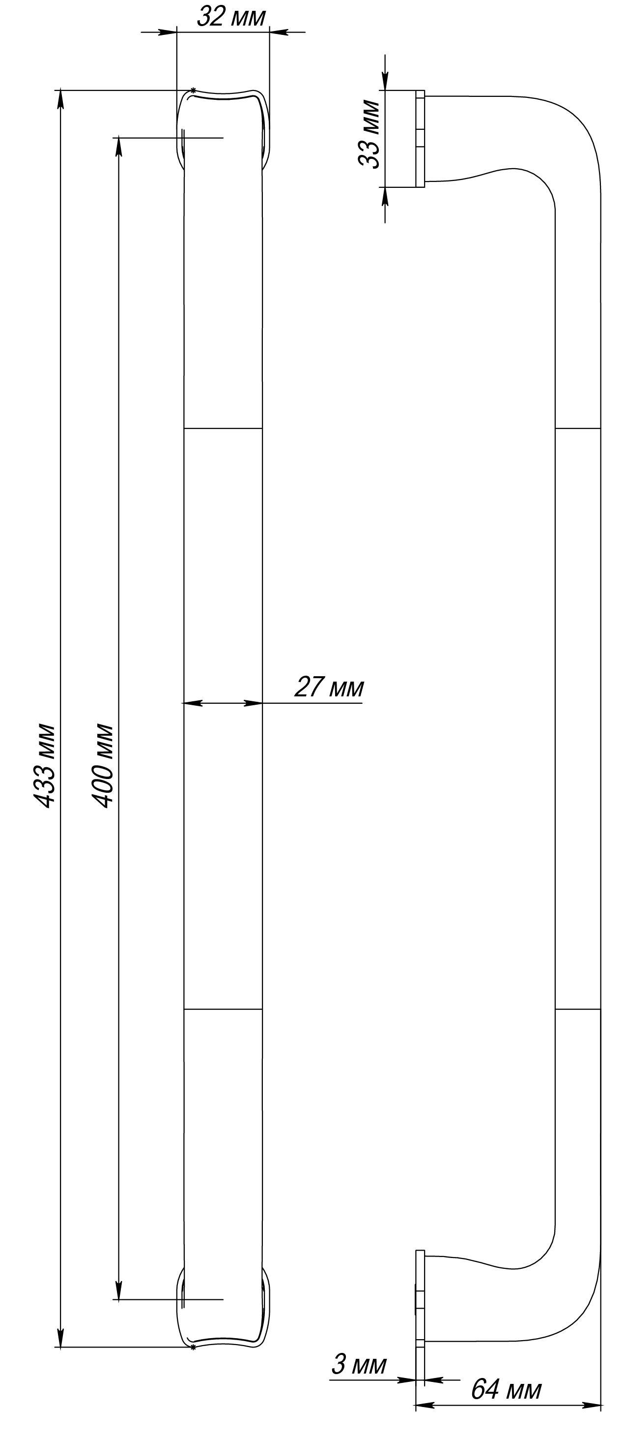 Ручка-скоба THE BUS STATION PH SST, цвет Летняя гроза/Summer Storm фото купить в Липецке