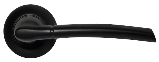 ПИЗА, ручка дверная MH-06 BL, цвет - черный фото купить в Липецке