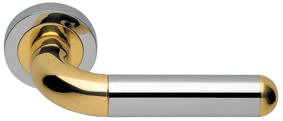 GAVANA R2 COT, ручка дверная, цвет - глянцевый хром/золото фото купить Липецк