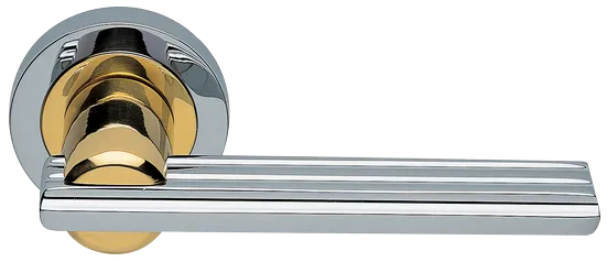 ORCHIDEA R2 COT, ручка дверная, цвет - глянцевый хром/золото фото купить Липецк