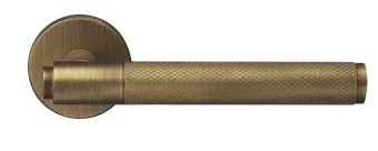 BRIDGE R6 BGO, ручка дверная с усиленной розеткой, цвет -  матовая бронза
