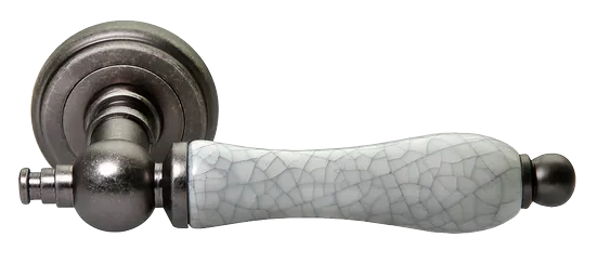 MART, ручка дверная MH-42-CLASSIC OMS/GR, цвет - старое мат.серебро/серый фото купить Липецк