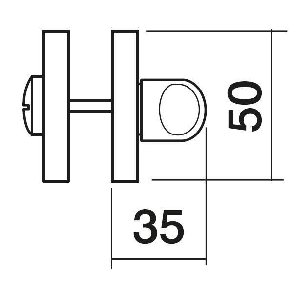 LUX-WC-R3 OBR, завертка сантехническая, цвет - кофе фото купить в Липецке