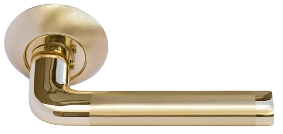 КОЛОННА, ручка дверная MH-03 SG/GP, цвет - мат.золото/золото фото купить Липецк