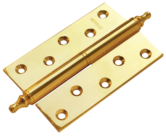 MB 120X80X3.5 PG R C, петля латунная с коронкой правая, цвет - золото фото купить Липецк